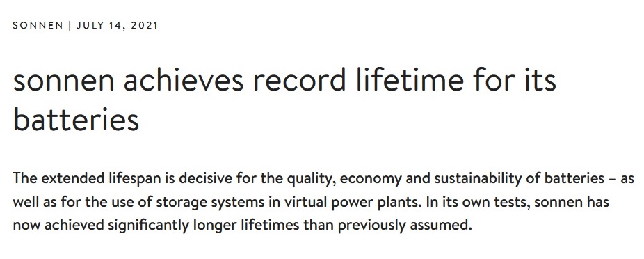 Sonnen Energy Storage, Sonnen Battery, Sonnen Press Release, Sonnen Group, Sonnen GmbH