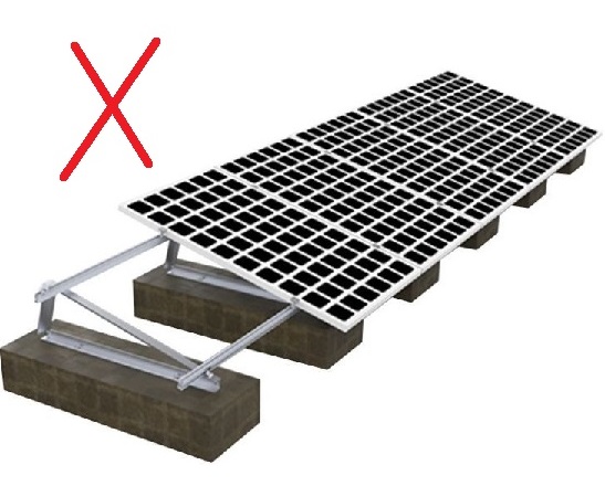 Solar Panel Mount for Flat Roof - Dont.